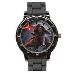 Reloj STAR WARS kylo Ren Hombre Cuarzo Analógico Silicón - Negro