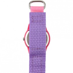 Reloj Disney Fancy Nancy Infantil Cuarzo Analógico Velcro - Rosa