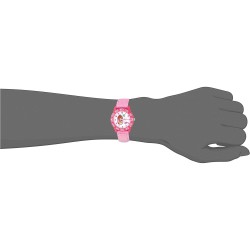 Reloj Disney Fancy Nancy Infantil Cuarzo Analógico Velcro - Rosa