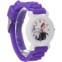 Reloj Disney Frozen II Infantil Cuarzo Analógico Silicona - Morado