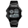 Reloj SKMEI Square 1335 Dual Timer Backlight Correas Acero - Negro