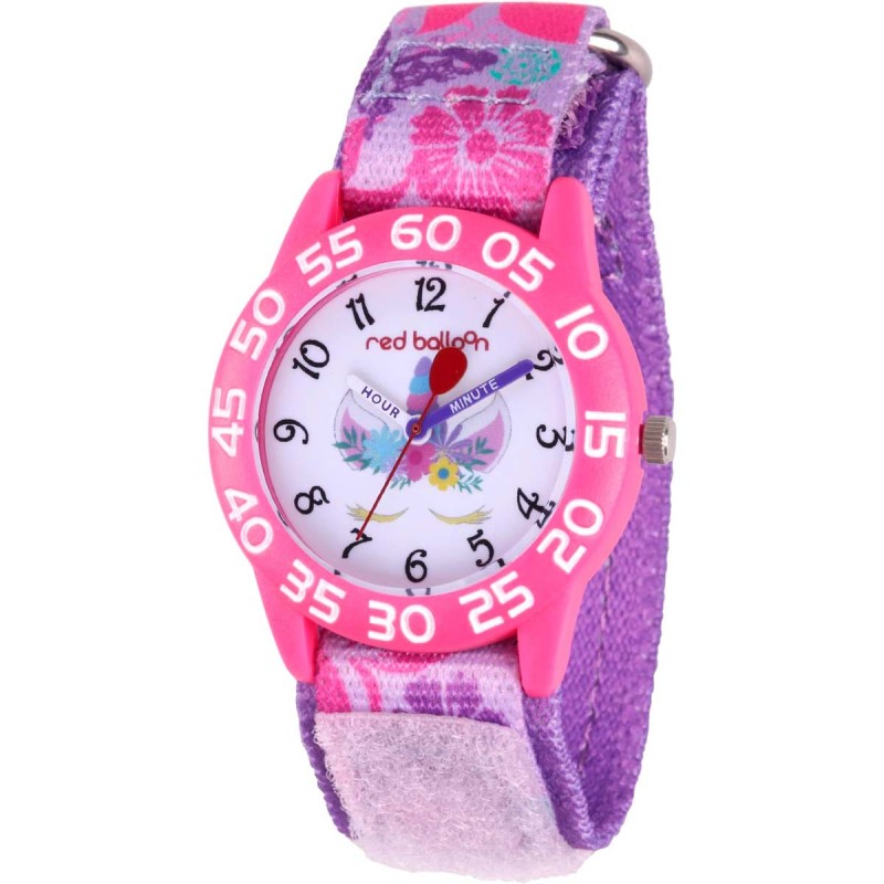 Reloj Red Balloon Infantil Cuarzo Analógico Velcro - Rosa