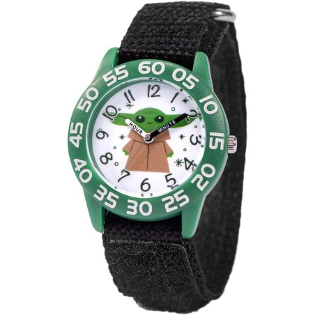 Reloj Star Wars Baby Yoda Infantil Cuarzo Analógico Velcro - Verde