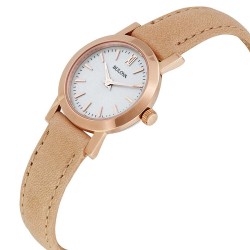 Reloj Bulova 97L148 Mujer Cuarzo Analógico Correa de Piel - Oro Rosa