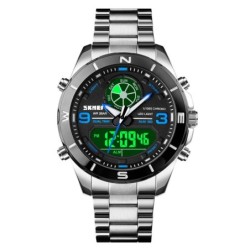 Reloj SKMEI Heavy 1839 Hibrido Retroiluminado Acero – Negro A
