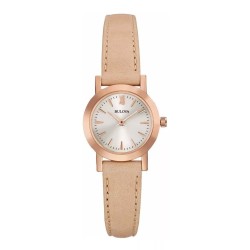 Reloj Bulova 97L148 Mujer Cuarzo Analógico Correa de Piel - Oro Rosa