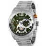 Reloj Invicta Aviator 39659 Fechador 3 Esferas 24 Hrs Hombre - Plata