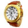 Reloj I By Invicta 41703 Hombre Fechador 3 Esferas Piel - Dorado