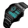 Reloj SKMEI Square 1335 Dual Timer Backlight Correas Acero - Negro