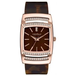 Reloj Caravelle New York Mujer 44L150 Analógico con Piedras - Carey