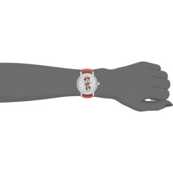 Reloj Mujer eWatchFactory Disney Minnie Mouse Correa Piel Roja W001877