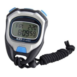 Cronómetro Time-Pro WT058 100 Memorias Multifunción Luz 01/100 Negro