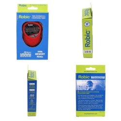 Cronómetro Robic 1000W Alta Precisión Conteo Regresivo 01/100 Rojo