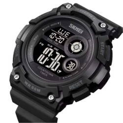 Reloj Skmei 2017 Hombre Digital Deportivo con Cronómetro y LED - Negro