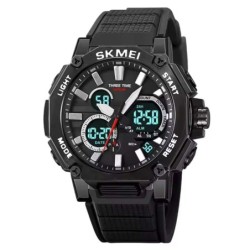 Reloj Skmei 2219 Hombre Dual Deportivo 3 Tiempos Multifunción - Negro