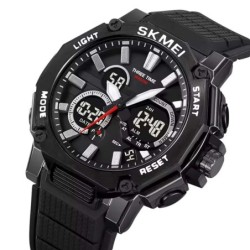 Reloj Skmei 2219 Hombre Dual Deportivo 3 Tiempos Multifunción - Negro