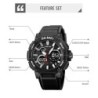 Reloj Skmei 2219 Hombre Dual Deportivo 3 Tiempos Multifunción - Negro