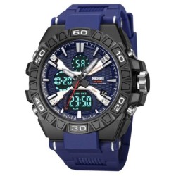 Reloj Skmei 2220 Hombre Dual Deportivo 3 Tiempos Multifunción - Azul