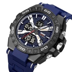 Reloj Skmei 2220 Hombre Dual Deportivo 3 Tiempos Multifunción - Azul