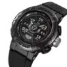 Reloj Skmei 2227 Hombre Dual Deportivo Multifunción 3 Tiempos - Negro