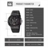 Reloj Skmei 2227 Hombre Dual Deportivo Multifunción 3 Tiempos - Negro