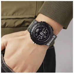 Reloj Skmei 2227 Hombre Dual Deportivo Multifunción 3 Tiempos - Negro