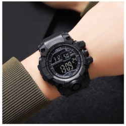 Reloj Skmei 2245 Hombre Digital Deportivo Dual Cronómetro LED - Negro