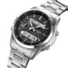 Reloj Skmei 2284 Hombre Dual Elegante Tiempo Mundial LED - Plata