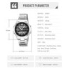 Reloj Skmei 2284 Hombre Dual Elegante Tiempo Mundial LED - Plata