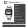 Reloj Skmei 2307 Hombre Digital Deportivo 2 Tiempos Cronómetro - Plata