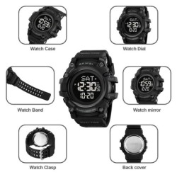 Reloj Skmei 2313 Hombre Digital Deportivo Alarma Vibratoria - Negro