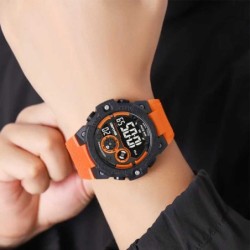 Reloj Skmei 2337 Hombre Digital Deportivo Multifunción Dual - Naranja