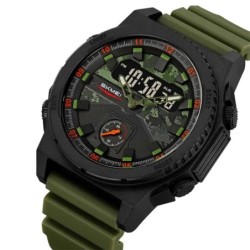 Reloj Skmei 2355 Hombre Dual Militar 3 Tiempos Cronómetro - Verde