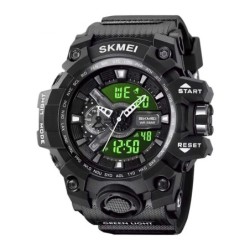 Reloj Skmei 2396 Hombre Dual Deportivo con Cronómetro y LED - Negro