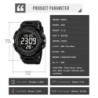 Reloj Skmei 2422 Hombre Digital Deportivo Alarma 2 Tiempos - Negro