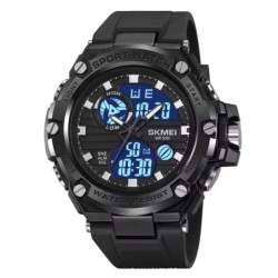 Reloj Skmei 2119 Hombre 3 Horarios Deportivo Multifunción - Negro