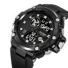 Reloj Skmei 2119 Hombre 3 Horarios Deportivo Multifunción - Negro