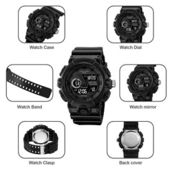 Reloj SKMEI 2225 Shadow Hombre Multifunción Conteo Regresivo - Negro
