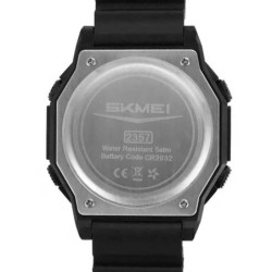 Reloj Skmei 2357 Hombre Deportivo Digital 4 Alarmas Multi Hora - Negro