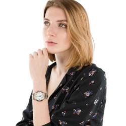 Reloj Timex Mujer TW2T89400 Elegante Perlado Fase Lunar - Oro Rosa
