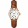 Reloj Timex Mujer T2J761 Easy Reader Fechador Indiglo Cuero - Dorado