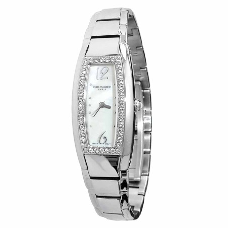 Reloj Mujer Charles Hubert PARIS 6621WM Elegante Cristales - Plateado