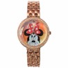 Reloj Mujer Disney Minnie Mouse Analógico Piedras Acero - Oro Rosa