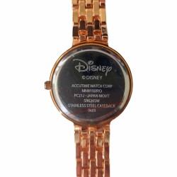 Reloj Mujer Disney Minnie Mouse Analógico Piedras Acero - Oro Rosa