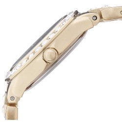 Reloj Mujer Armitron Stone 3689 Analógico Madre Perla Piedras - Dorado