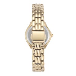 Reloj Mujer Armitron Stone 3689 Analógico Madre Perla Piedras - Dorado
