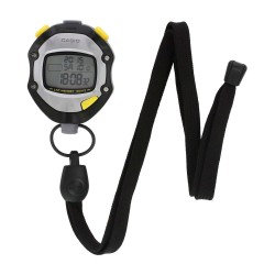 Cronómetro CASIO HS-70W 10 Horas 100 Memorias X2 01/1000 - Negro