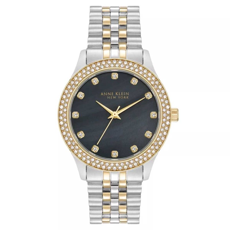Reloj Mujer ANNE KLEIN 7743 Análogo Madre Perla Piedras Acero - Bitono