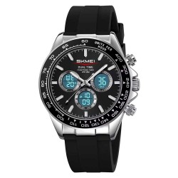 Reloj Skmei Hombre Analógico Digital Dual Retroiluminado Negro - 2505