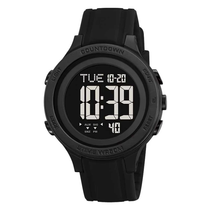 Reloj Skmei Hombre Digital Dual Multifunción Luz Led Negro - 2458